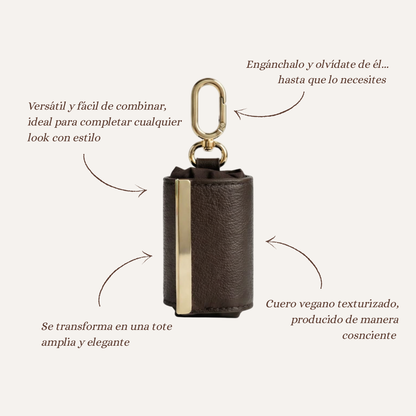 KEYCHAIN TOTE IN JET