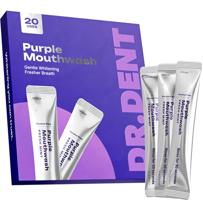 🦷20s Brightening Mouthwash Sachets  Mild Mint & Zero Alcohol