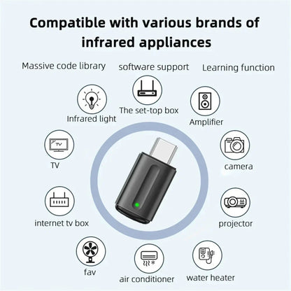Universal Phone IR Remote Control Adapter