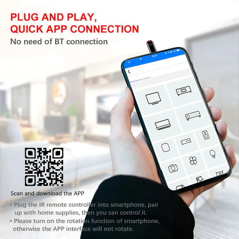 Universal Phone IR Remote Control Adapter