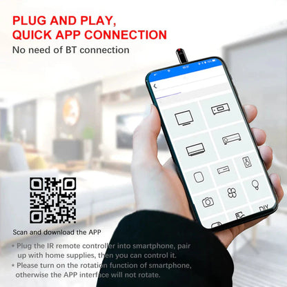 Universal Phone IR Remote Control Adapter