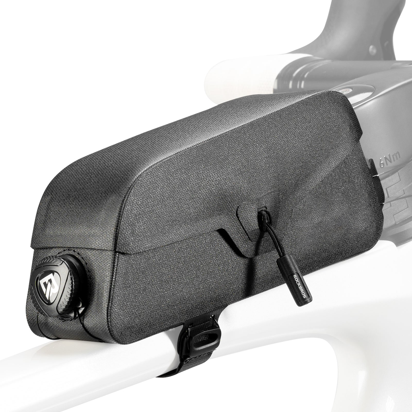 Magnetic Waterproof Bike Top Tube Bag, 1.2L Capacity With Dual Mount Options For Road & Mountain Bikes