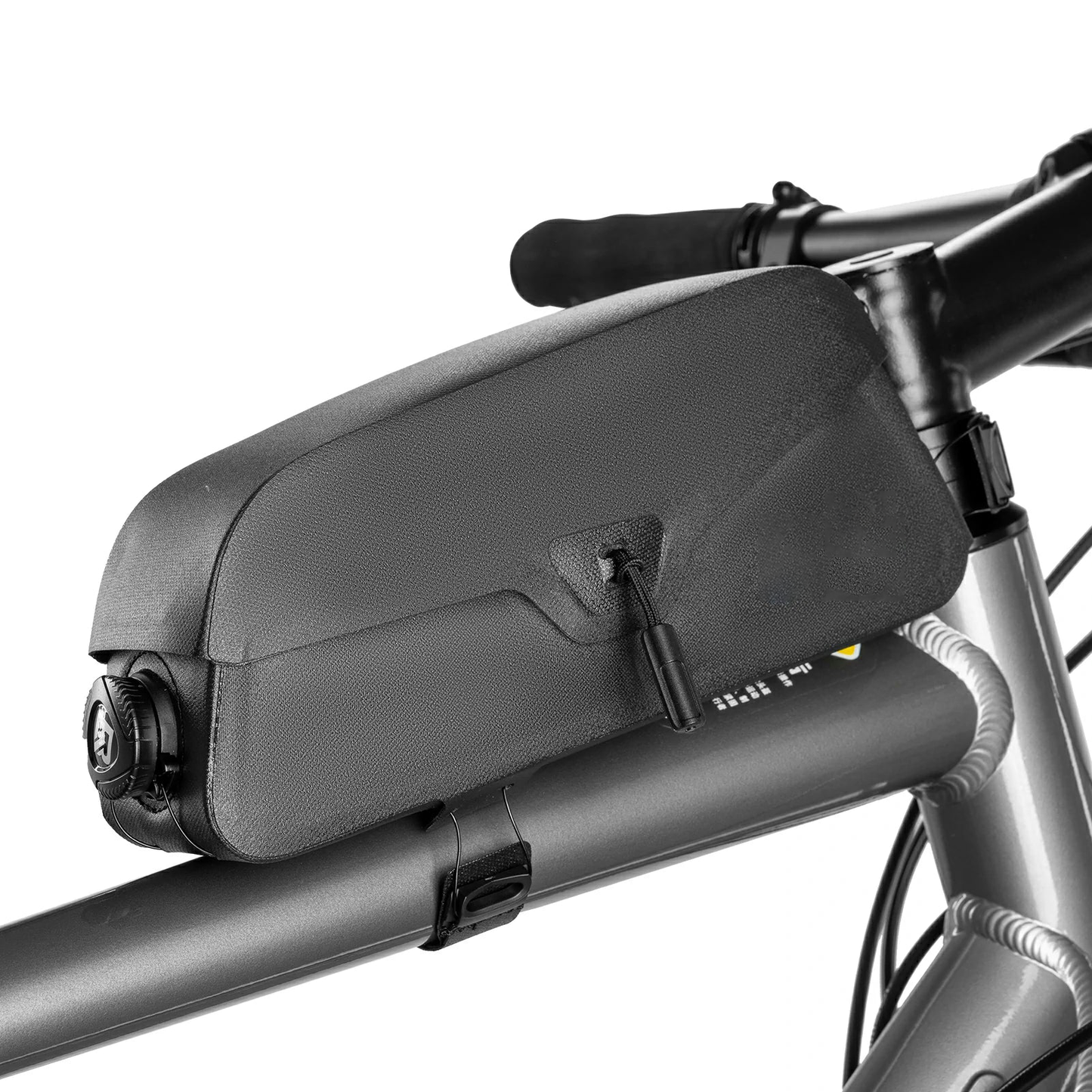 Magnetic Waterproof Bike Top Tube Bag, 1.2L Capacity With Dual Mount Options For Road & Mountain Bikes