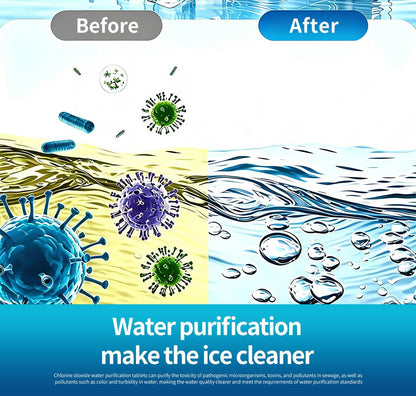 🧊Ice Maker Cleaning Tablets, Effective Descaling Tabs to Remove Scale & Odor, Safe for All Standalone Ice Mach