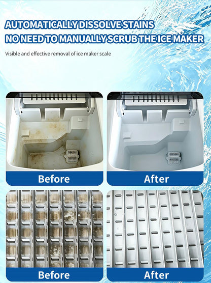 🧊Ice Maker Cleaning Tablets, Effective Descaling Tabs to Remove Scale & Odor, Safe for All Standalone Ice Mach