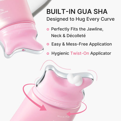 🧴Collagen Gua Sha Neck Cream – Built-In Gua Sha Massager with 5% Volufiline