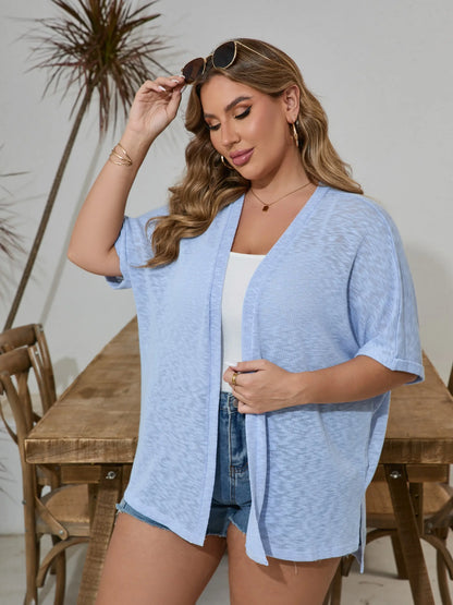 🏖️Women's Lightweight Cardigan – Oversized 2026 Summer Short Sleeve Open Front Beach Cover-Up