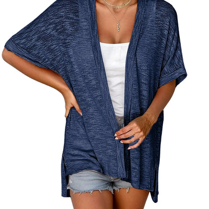 🏖️Women's Lightweight Cardigan – Oversized 2026 Summer Short Sleeve Open Front Beach Cover-Up