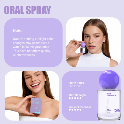 💨Kiss Artifact Probiotic Oral Spray – 20ml Fresh Breath & Oral Care
