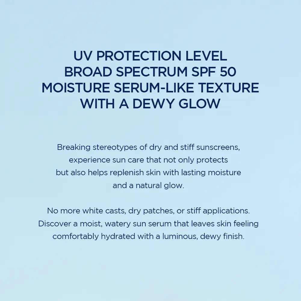 Hyalu-Cica Water-Fit Sun Serum – 50ml OTC Lightweight Sunscreen