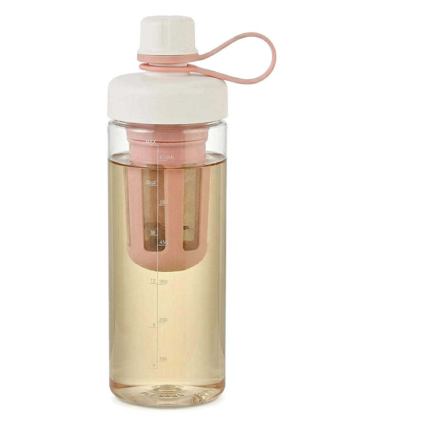 SUSTEAS Reusable Portable Cold Brew Coffee Tumbler – 800ml with Digital Scale & Dual-Function Tea Filter Net