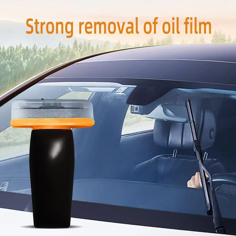 Glass Emulsion – Windshield Oil Film Eraser Wand, All-in-One Pro Kit with Glass Cleaning Formula & Sponge