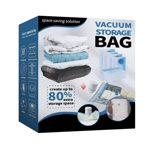 Cordless Travel Vacuum Compression Bag Set – 15-Pack with USB Rechargeable Handheld Pump