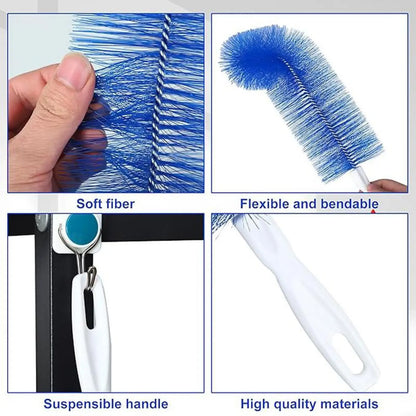 Bendable Fan Cleaner Brush – 3-Pack Reusable Microfiber Dust Remover