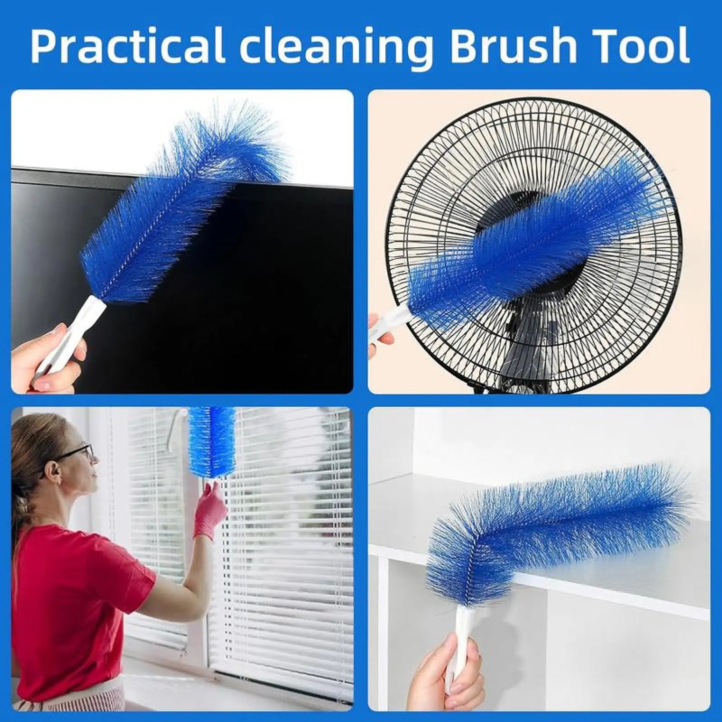 Bendable Fan Cleaner Brush – 3-Pack Reusable Microfiber Dust Remover