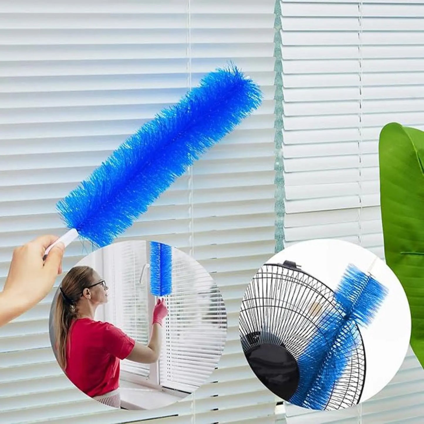 Bendable Fan Cleaner Brush – 3-Pack Reusable Microfiber Dust Remover