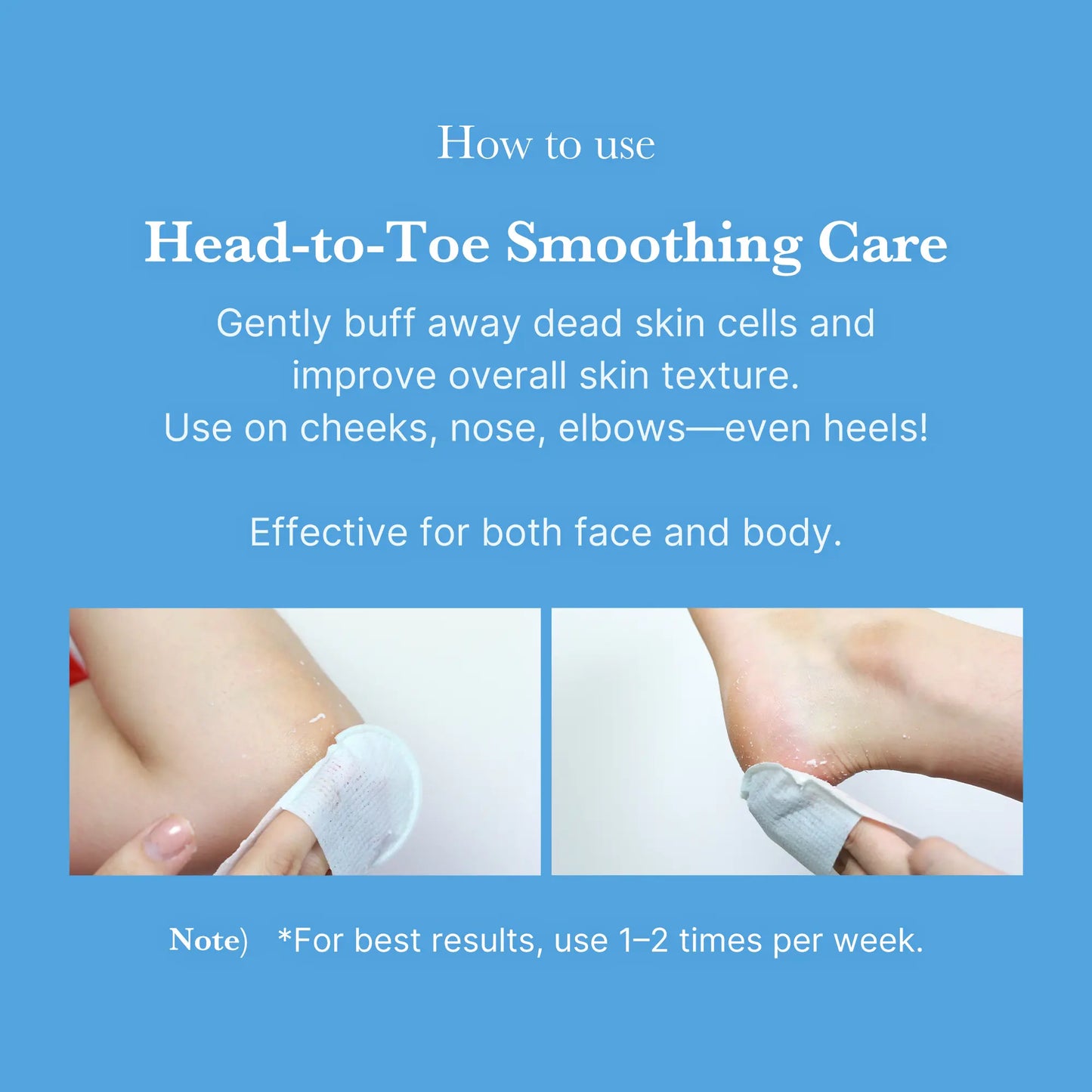 🧴 [DealsForYouDays] Body Gommage Exfoliating Pad 8ea for bumpy skin flaky skin body scrub