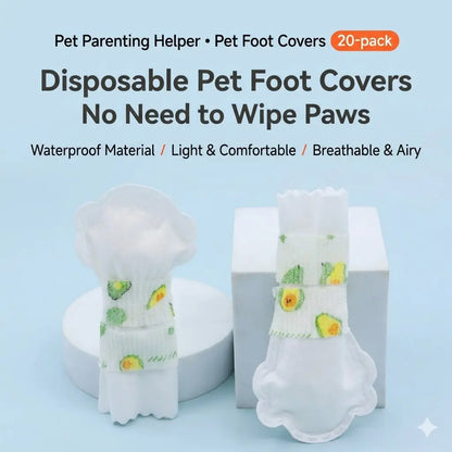 Pet Parenting Helper – Disposable Pet Foot Covers 20-Pack