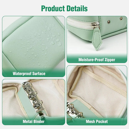 A8 Waterproof Pill Pouch Set – Large Weekly Pill Organizer with 14 Color-Coded Medicine Pouches