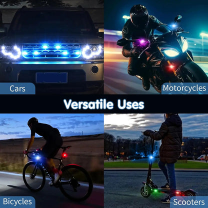 RGB LED Aircraft Strobe Light – Wireless Remote Control, 8 Colors & Multiple Flashing Modes