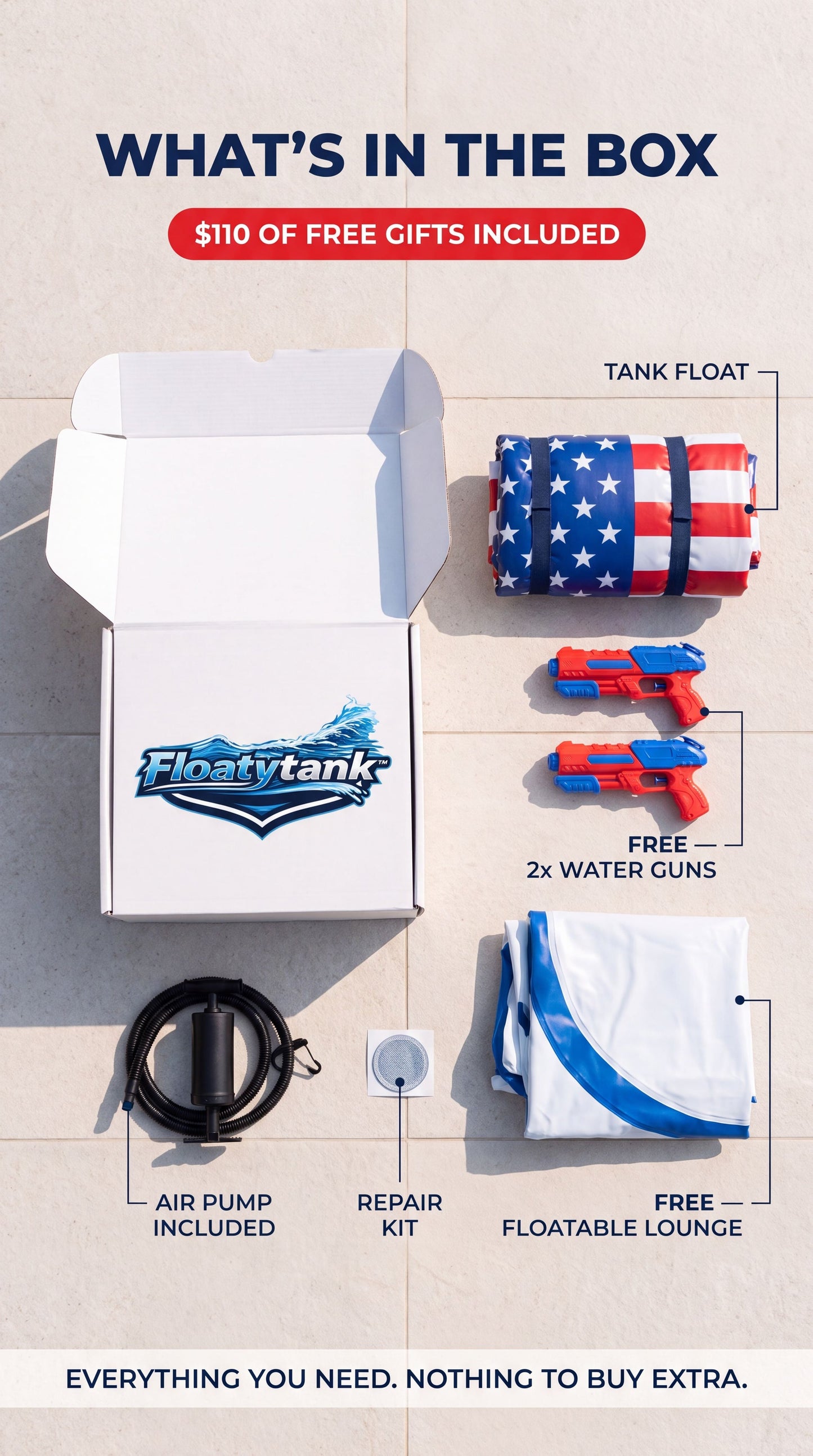 Inflatable Battle Tank Pool Float with Built-In Water Cannon