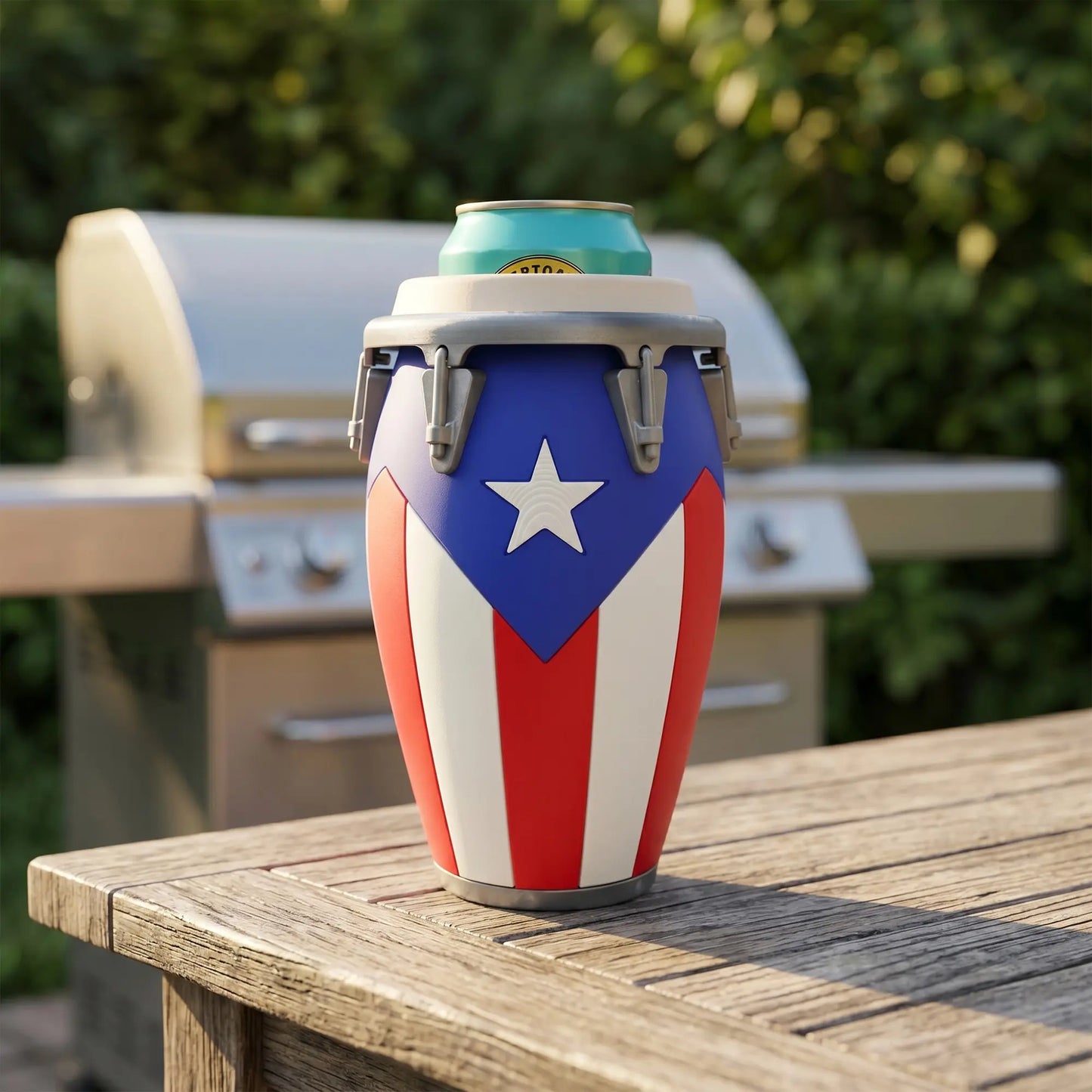 Conga Style Can Holder – 3D Printed 12oz Can Stand, Portable Drink Carrier