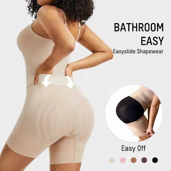 Shapewear Tummy Control Butt Lifter Bodysuit – Back Pull Down Design with Cotton Gusset