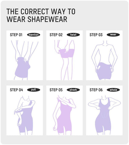Shapewear Tummy Control Butt Lifter Bodysuit – Back Pull Down Design with Cotton Gusset