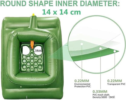 Inflatable Battle Tank Pool Float with Built-In Water Cannon