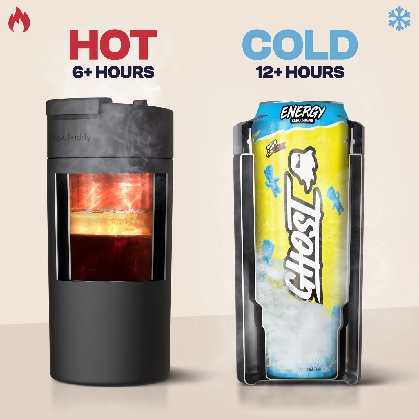 Universal Can Cooler – Fits 12oz Cans, Slim Cans, 12oz Bottles, 16oz Cans & More