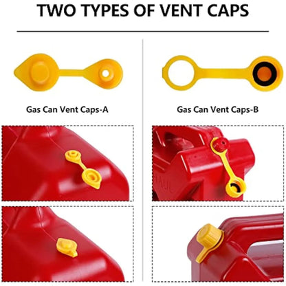 Gas Can Spout Replacement Kit – Yellow Nozzle with Gaskets (3 Kit)