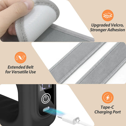 🔥2026 New Fascia Ring, Hands-Free Waist & Back Massager, Upgraded 55in Strap Cordless Muscle Recovery, Gift for Parents