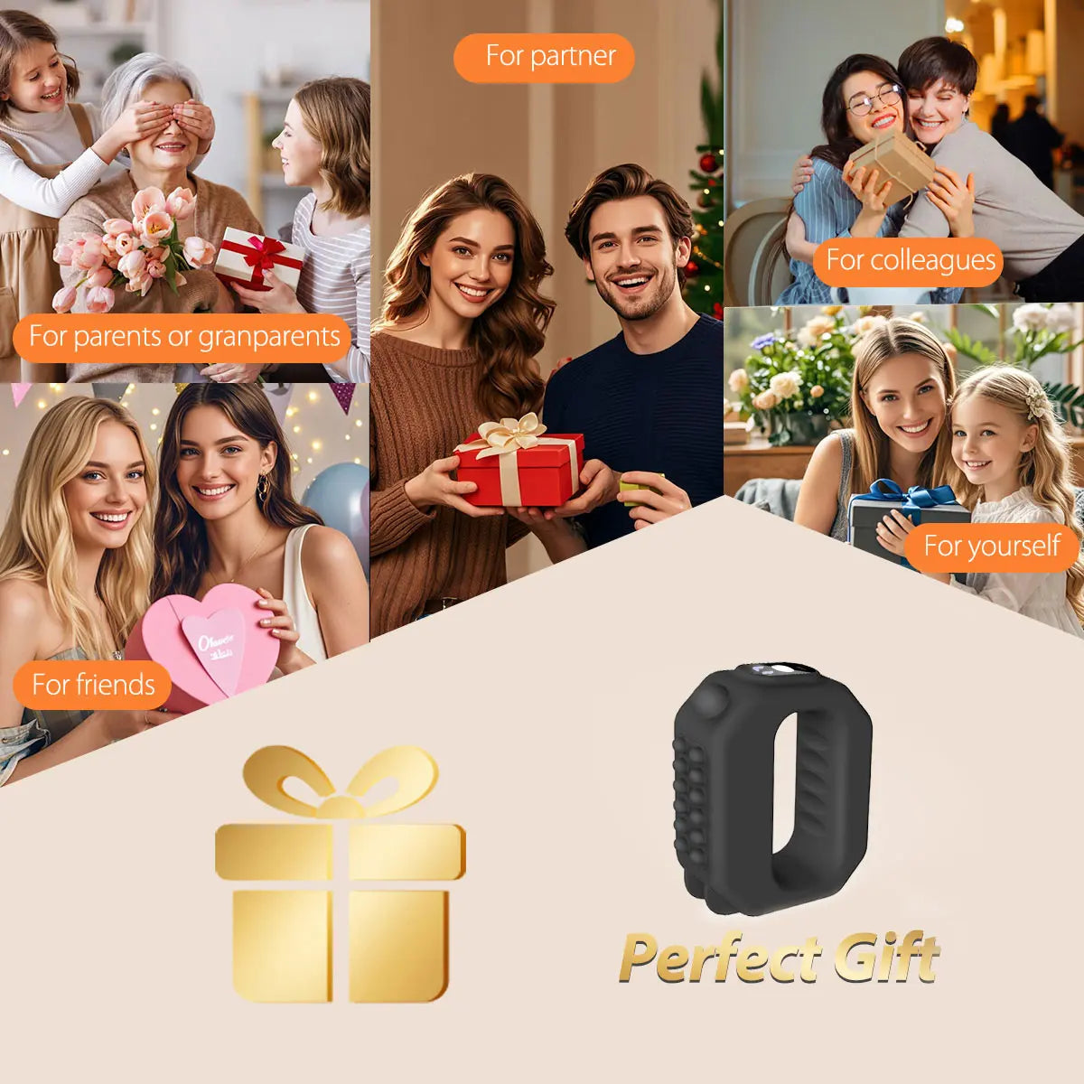 🔥2026 New Fascia Ring, Hands-Free Waist & Back Massager, Upgraded 55in Strap Cordless Muscle Recovery, Gift for Parents