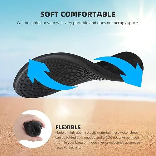 Men Women Quick Dry Water Shoes, Barefoot Aqua Socks for Beach Swim Yoga River Hiking