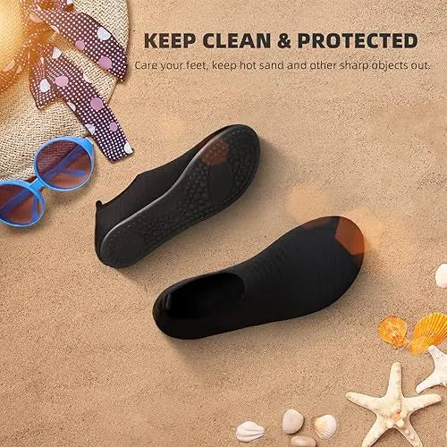 Men Women Quick Dry Water Shoes, Barefoot Aqua Socks for Beach Swim Yoga River Hiking