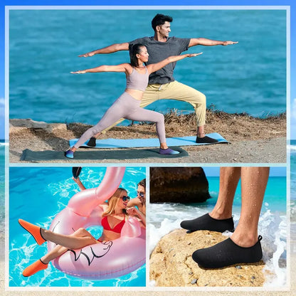 Men Women Quick Dry Water Shoes, Barefoot Aqua Socks for Beach Swim Yoga River Hiking