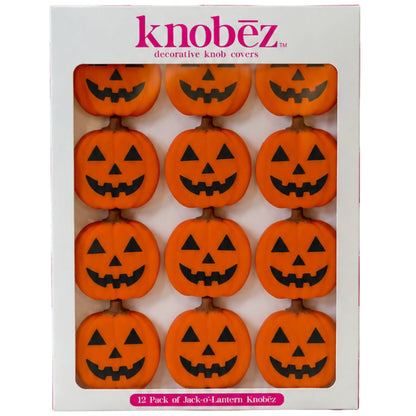 Decorative Knob Covers – Jack-o'-Lantern 12-Pack