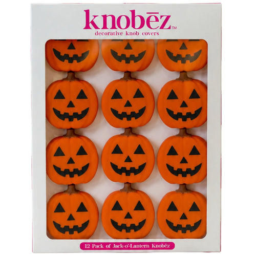 Decorative Knob Covers – Jack-o'-Lantern 12-Pack