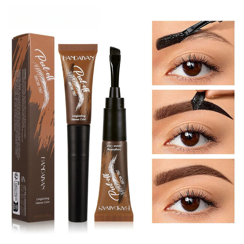 💧5-Color Tear-Off Brow Tint – Long-Lasting Waterproof Brow Gel