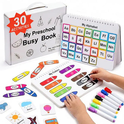 📚 Preschool Learning Activity Book – 30 Hands-On Activities