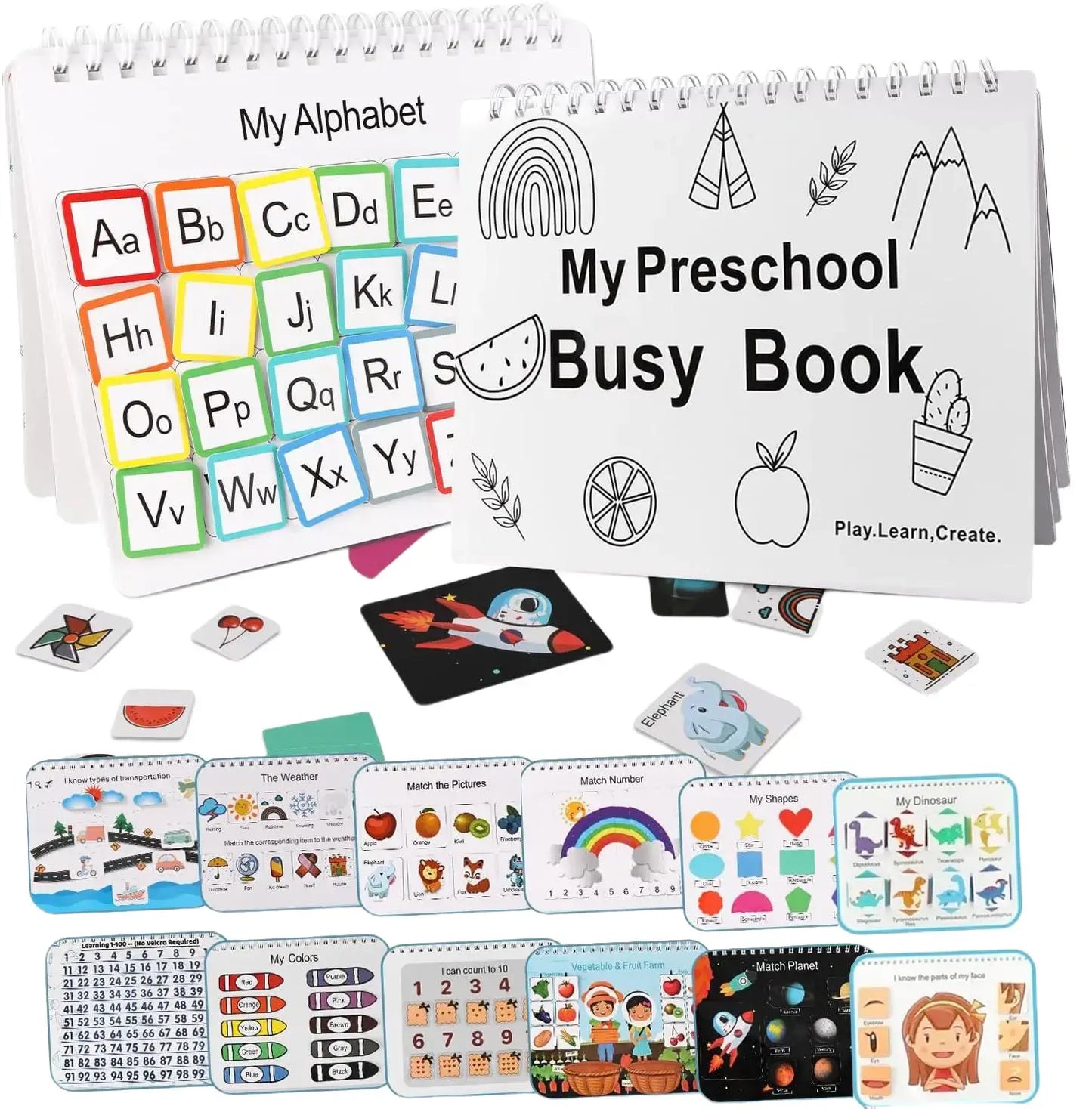📚 Preschool Learning Activity Book – 30 Hands-On Activities