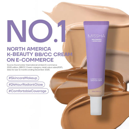 Perfect Cover Serum BB Cream – Skincare-Infused Serum BB for Anti-Aging & 24H Radiant Glow