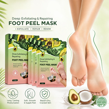 Deep Exfoliating & Repairing Foot Peel Mask – 3-Pack