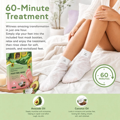 Deep Exfoliating & Repairing Foot Peel Mask – 3-Pack