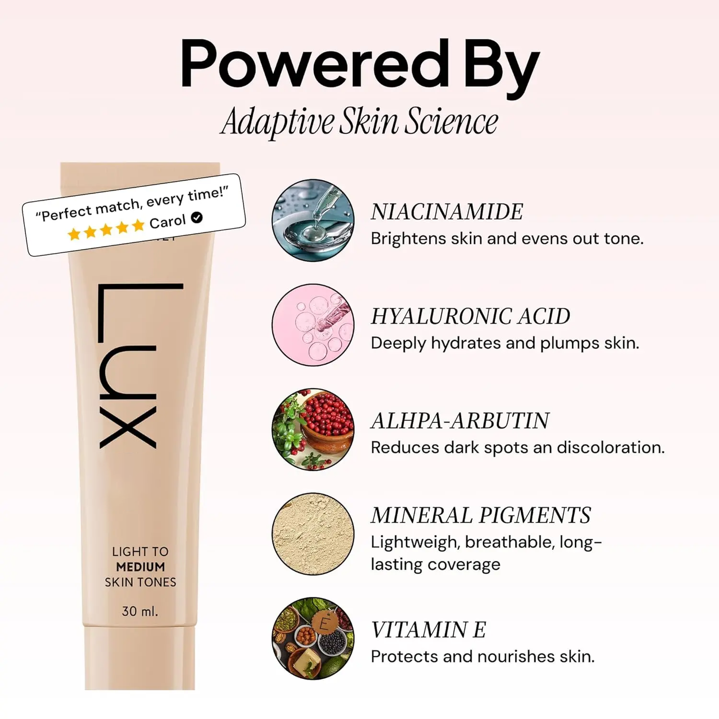 Color Changing Foundation – Adapts to Your Skin Tone for Flawless, Buildable Coverage