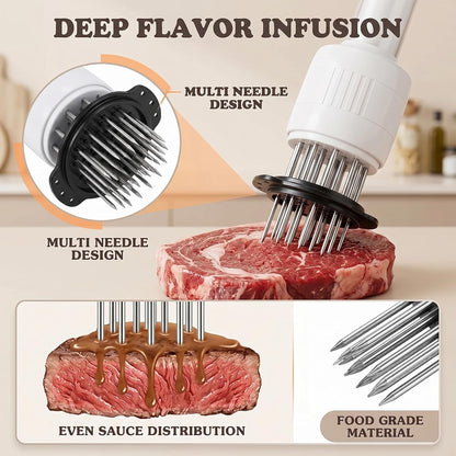 BBQ Flavor Injector & Meat Tenderizer