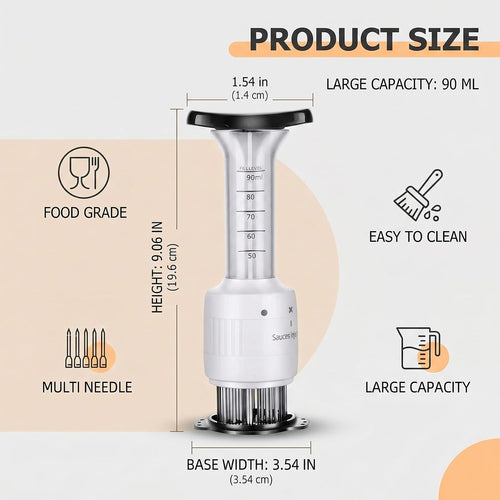 BBQ Flavor Injector & Meat Tenderizer