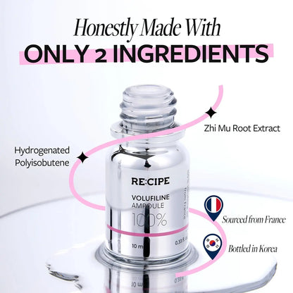 RE:CIPE Volufiline 100% Ampoule – DIY Skin Care Booster for Face & Body