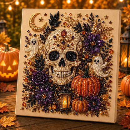 👻✨ Halloween Pearl Art DIY Kit – Turn Tiny Pearls into Spooky-Cute Magic