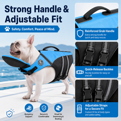🐶 Keep Your Dog Safer in the Water — Rescue Life Jacket | 49% OFF 🌊